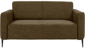 Goossens Key West groen, micro leer, 2-zits, modern design