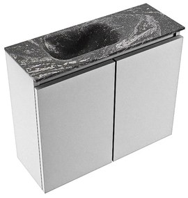 Mondiaz Ture DLux toiletmeubel 60cm plata met wastafel lava links zonder kraangat