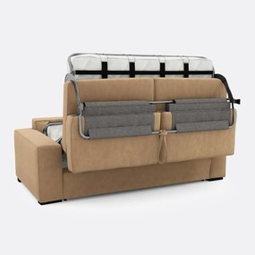 Bank-bed fluweel, mousse Cécilia