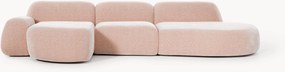 Modulaire hoekbank Wolke (4-zits) met chaise longue