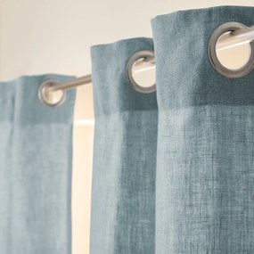 Gordijn in gewassen linnen met voering, met oogjes, Private