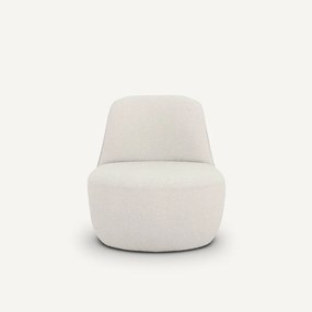 Draaifauteuil in polyester bouclé, Rosebury