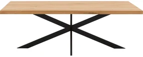 Goossens Eettafel Blade, Strak blad 200 x 100 cm 6 cm dik