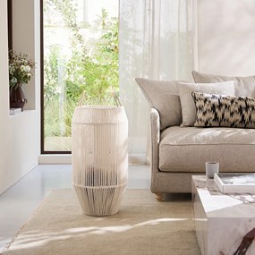 Ronde handgeweven katoenen mand, hoog model, FOLO