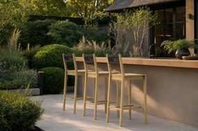 Barstoel Teak Old teak greywash Santika Suka