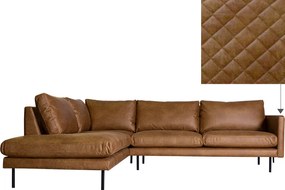 Hoekbank - Daisy - links - leer Colorado cognac 03