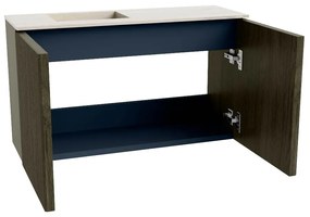 Mondiaz Joya DLux 70cm toiletmeubel shadow met wastafel faye links zonder kraangat meli