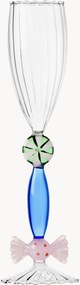 Handgemaakte champagneglas Sweet and Candy van borosilicaatglas