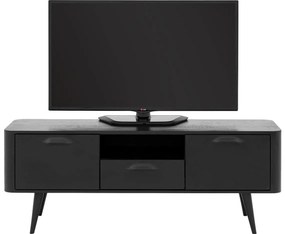 Goossens Tv Meubel Bjarte, 2 deuren 1 lade 1 open vak 135 cm breed