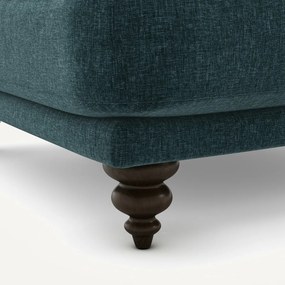 Voetenbank van fluweel chenille, Lazare