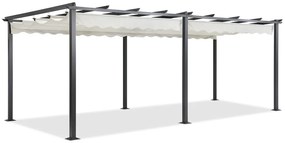Vrijstaande terraspergola Tenerife 3x6 m crème