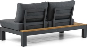 Loungeset 5 personen Aluminium/Teak Grijs Lifestyle Garden Furniture Vittoria