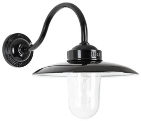 Stallamp Solingen zwart met dag/nacht sensor ledlamp