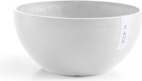 Ecopots bloempot Brussels 30– Rond – Pure White – diameter 30 x H14,8 cm