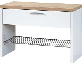 Germania Schoenenbank Top wit en Sonoma eiken 3192-178