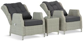 Bistroset 2 personen  Wicker Grijs Garden Collections Chicago