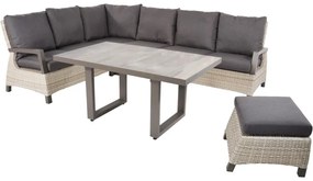 Lesli Living  Lounge/Dining Tafel - Prato - Verstelbare Hoogte -  140x85cm - Lesli Living