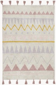 Wasbaar katoenen kindervloerkleed Azteca, handgemaakt