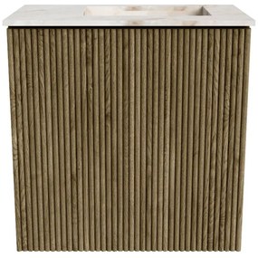Mondiaz Joya DLux 40cm toiletmeubel dusk met wastafel faye rechts 1 kraangat frappe