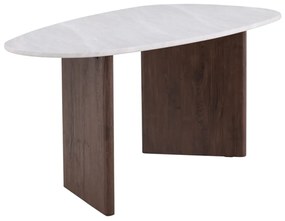 Organische Eettafel Klein Bruin - 90 X 180cm.