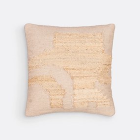 Kussenhoes 50 x 50 cm jute/wol, Arabica