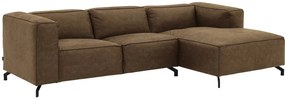 Goossens Bank Calvin groen, micro leer, 2,5-zits, modern design