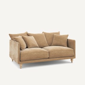 3-zits stonewashed fluwelen bank, Lazare