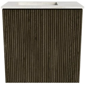 Mondiaz Joya DLux 40cm toiletmeubel shadow met wastafel faye links 1 kraangat ostra