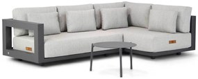 Hoek loungeset  Aluminium Grijs 4 personen 4 Seasons Outdoor Metropolitan/Coco