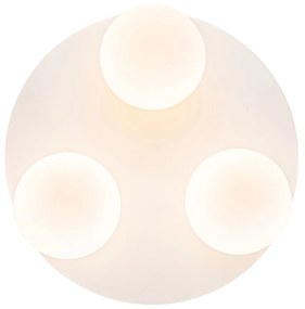 Moderne badkamer plafondlamp wit 3-lichts - Cederic