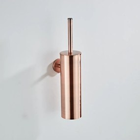 Saniclear Copper toiletborstel met wandhouder geborsteld koper