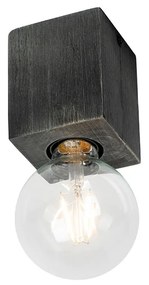 Landelijke opbouwspot zwart hout - Bloc