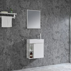 Badstuber Spring toiletmeubel 50x60cm wit met spiegel