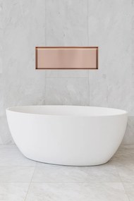 Hotbath &More inbouwnis met verlichting 30x80x10cm geborsteld koper PVD