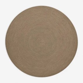 Ronde Polypropylene Vloerkleed (ø200 Cm) Lisandra Moka Bruin - Sklum