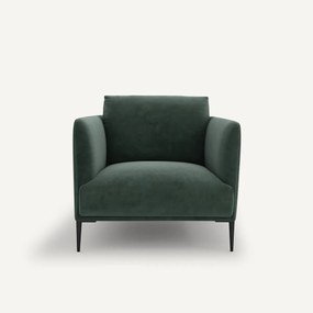 Fauteuil in fluweel, Oscar design E. Gallina