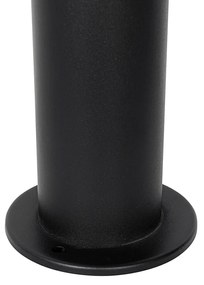Moderne buitenlamp paal zwart 45 cm IP44 - Rox