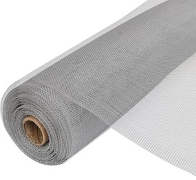 vidaXL Gaas 100x500 cm aluminium zilverkleurig