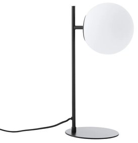 Tafellamp in metaal en opaline glas, Atea