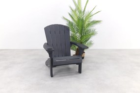 Keter Alpine Adirondack Loungestoel met Bekerhouder - Antraciet