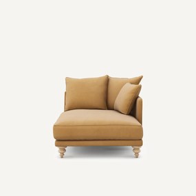 Longchair van linnen fluweel, LAZARE