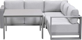 Garden Impressions Malakka lounge dining set 4-delig - taupe - valley sand