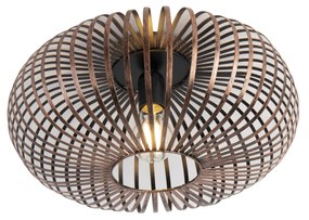Design ronde plafondlamp roestbruin - Johanna Design E27 Binnenverlichting Lamp
