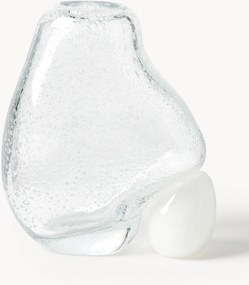 Glazen vaas Nicky met luchtbellen, H 20 cm