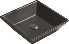 Mexen Pola opzetwastafel 41 x 41 cm, zwarte mat - 22224185
