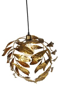 Vintage hanglamp antiek goud 40 cm - Linden