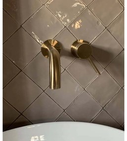Terre d'Azur Porto Metal wandtegel 10x10cm beige - 100 stuks per doos