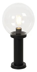 Staande buitenlamp zwart met heldere bol 50 cm IP44 - Sfera Modern E27 IP44 Buitenverlichting