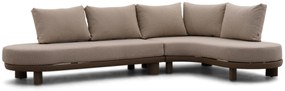Hoek loungeset 4 personen Aluminium/Rope Taupe  Santika Furniture Santika