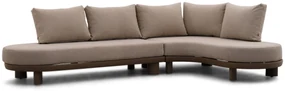 Hoek loungeset 4 personen Aluminium/Rope Taupe Santika Furniture Santika